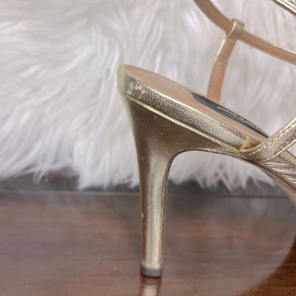 Ann Taylor Gold Metallic Heels​​​ - Picture 5 of 9